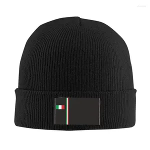 Basker Italien flaggskallies mössor mössor unisex vinter varm stickning hatt vuxen italiensk patriotisk motorhuv