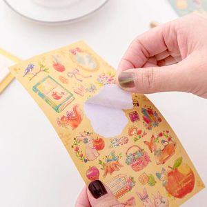 Gift Wrap 1sheet Cartoon Fairytale Princess Decoration Stamping Sticker Creative DIY Handbook Diary Decorative Stickers For Kids