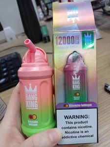 Original Bang King Max 12000 Puffs Vape Pen Puff 12000 12k Einweg-E-Zigaretten-Vapes Tornado-Box 12K Typ-C-Ladeanschluss 20 ml E-Liquid