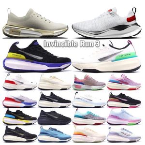 Invincible Run FK 3 White Cobalt Bliss Marathon Shoes дизайнер ReactX Infinity Run 4 BlackNoise Aqua Green Abyss Blue Tint Green Strike Мужчины Женщины Спортивные низкие кроссовки