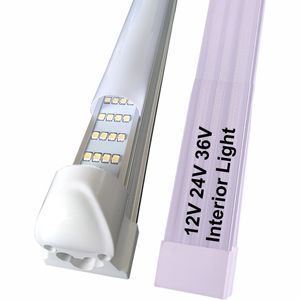 2ft 3ft 4ft 5ft 12V 24V LED Tüpler Dükkan Işıkları DC12 36 Volt İç LED Işık Çubuğu LED LED Işıklar Kapalı Kargo Römork Arabası RV Kamyon Kampası Teknesi Kullanım