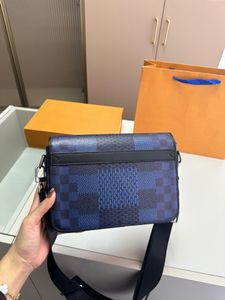 Mäns lyxdesigner Tygväska Crossbody Bag axelväska louisititeter Mäns handväska plånbok messenger vuttonity väska 24 cm