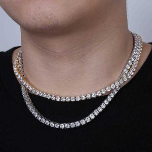 Säljer mode Iced ut smycken 3mm 4mm 5mm Custom Diamond Moissanite Tennis Chain