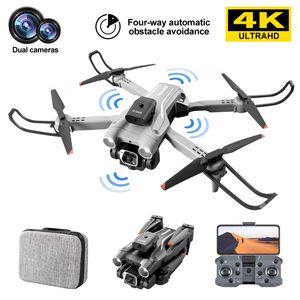 Новый K9 Pro Mini Drone 4K HD Двойная камера Wi -Fi FPV Давление воздуха удерживает складной квадрокоптер RC Drone Kid Toy Gift