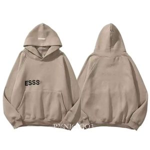 Essentialhoodies Designer Dress Hoodie Homens e Mulheres Xadrez Hoodies Treino Essentail Pulôver 425