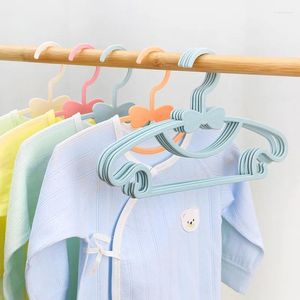 ハンガー10pcs/セットポータブル子供服ハンガー幼児ベビーコートプラスチックフック子供用衣料品オーガナイザー29x17cm