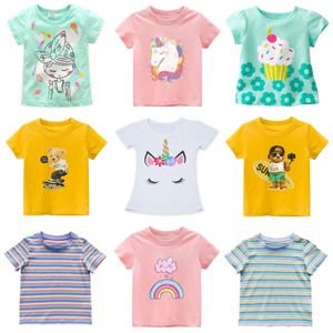 T shirts Kids Clothes Arrival Summer Comfortable Lovely Toddler Girls Short Sleeve Cartoon Cotton T Shirt 230420