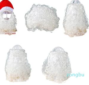 Boinas adulto santa barba bigode branco bigodes feriado festa de natal traje