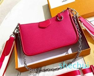 البسيط CrossbodyLuxury Design Handbag Trend Classic Trend Simple Flip Women Hand Chain Bag Leather Women