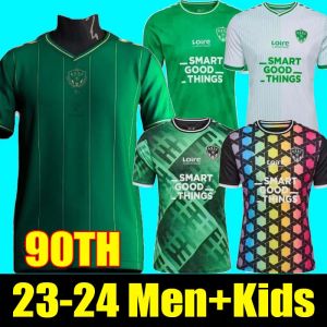 23 24 AS Saint Etienne Third Soccer Jerseys Home Away 2023 2024 ASSE Youssouf Maillots De Foot Shirt KHAZRI BOUDEBOUZ Football Shirt Abi 90th anniversary year MM 11.21