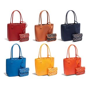 Дизайнерская сумка-тоут Anjou для мамы, двухсторонняя сумка для покупок, модная роскошная женская сумка на выходных с портмоне, ручная сумка, верхняя сумка через плечо, мужская сумка-клатч из натуральной кожи