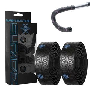 Cykelstyrningskomponenter 1 Par Anti Slip Road Styrning Bejp Pu Shock Handstång W End Plugs Cykel Anti Vibration Wrap Bartape 231120