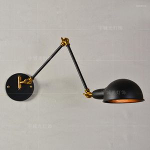 Vägglampor vintage järnkonst loft ljus amerikansk stil möbler vardagsrum matdekor lampa industriell ingång belysning