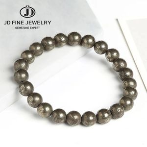 Charme Pulseiras JD Natural Bronze Bead Pulseira Mulheres Vintage Rodada Pedra Energia Tratamento Cadeia Yoga Equilíbrio Pulso Jóias 231121