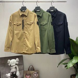 compagnie cp Outerwear Badges Zipper Shirt Jacket Loose Style Spring Mens Top Oxford Portable High Street Jacke 1h3y 7E0Z A1JQ#