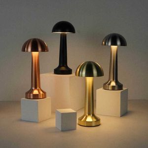 s Retro Bar Rechargeable Wireless Touch Sensor LED Table Lamp Night Lights for Restaurant Coffee Bedroom Decor Light AA230421