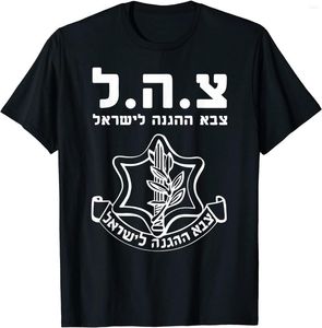 T-shirt da uomo T-shirt IDF Tzahal Tees Forze di difesa israeliane T-shirt da uomo T-shirt corta in cotone casual Taglia S-3xl