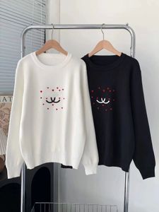 Autumn and winter new small fragrant embroidery languid soft waxy sweater sweater loose top CC