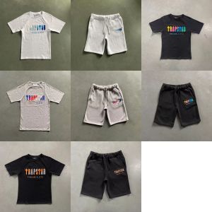 22SSサマートラプスターマンデザイナー服メンズ女性ショートTシャツトラックスーツメンズティーまたはショートパンツスポーツTシャツハイストリートヒップホップトラJll