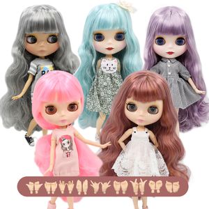 Dolls ICY DBS Blyth doll 16 joint body special offer doll BJD white shiny face black frosted face multihanded AB doll girl 230420