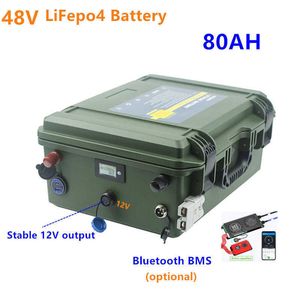 48V LiFePO4 Battery 80AH/60AH 48v 80ah 60ah lifepo4 battery 48v Lithium iron phosphate battery with 10A Charger for 36v engine