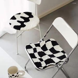 Tufted Grids Seat Anti-Rutsch Soft Inc Home Office Chair Dekoration Round Square Floor Sofa Pad Warm Mat 40x40cm