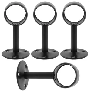 Cortina 4pcs haste suportes de teto hastes ganchos cabides para cortina de parede