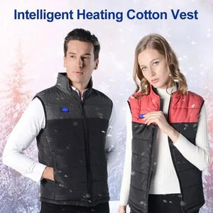 Men's Jacket Coat Intelligent USB 2 21Areas Electric Heating Thermal Warm Clothes Winter Heated Vest Plussize Men Jacket Fashion 231120