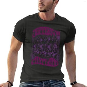 Men's T Shirts Jefferson Airplane Three Rabbits Rock Oversized T-Shirts Summer Mens Clothing Short Sleeve Streetwear Plus Size