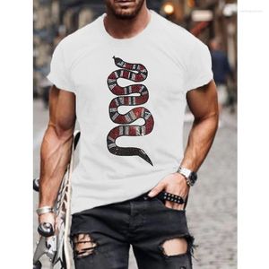 Men's Oversized Y2K Snake Rhinestone Designer round neck t shirt - High Quality Fashion Clothing for Casual Street Style