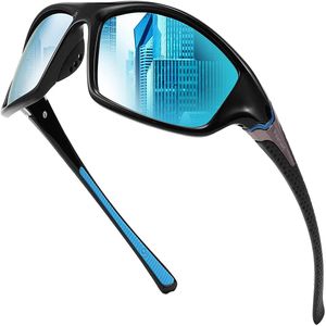 Klasik erkekler kutuplaşmış spor güneş gözlüğü gece sürüş sarı lensler bisiklet balık tutma sürüş gözlükleri b2674