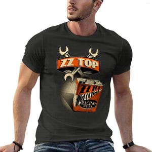 Herr t -skjortor zz top hög oktan racing bränsle överdimensionerad skjorta anpassade herrkläder bomullsgata streetwear stor storlek tee