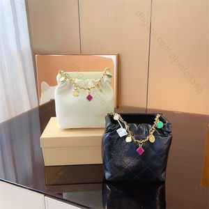 Luksusowy projektant Mini Bluckle Bags Torby Najwyższa jakość torebki Łańcuchowe ramiona krzyżowe ramiona torby wieczorowe torby sprzęgła hobo torebki portfel