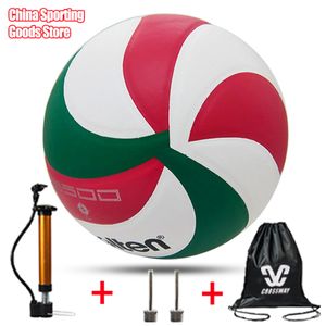 Balls Printing volleyball Model5500 size 5 high quality volleyball outdoor sports training optional pump needle bag 230421