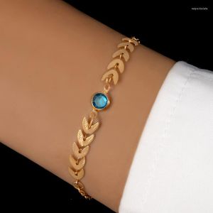 Bangle Huatang Imitation Gem inlaid Vete Vete Ear Armband Metal Style Women's Single Layer Party