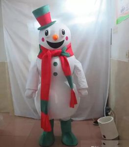 Sconto vendita in fabbrica felice pupazzo di neve costume della mascotte prestazioni carnevale dimensione adulta