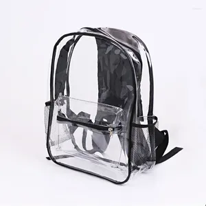 Backpack Fashion Travel Transparent Pvc Kids Student Clear School Women's Backpacks Bag