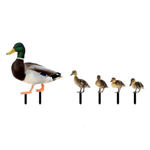 Garden Decorations 5 Pack Ducks Yard Signs med Stakes Acrylic Mirror Decorations for Outdoor Yard Lawn Garden Decoration Yard Art 231120