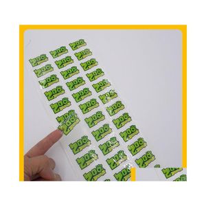 Метки теги пользовательские четкие логотипные клейкие этикетки полупрозрачные водонепроницаемые наклейки с наклейкой прозрачная ПВХ наклейки на открытые наклейки Dro dhinw