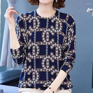 Women's T Shirts Autumn Winter Plus Fleece Warm Women Vintage T-shirt Korean Fashion Long Sleeve O-Neck Printing Loose Basic Casual Pullover