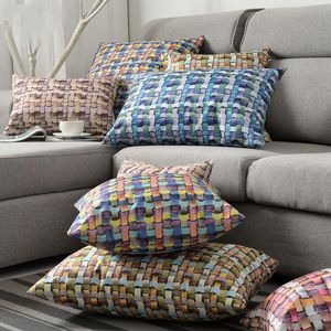 Travesseiro 30x45/40x60/45x45/55x55cm 3d tampa de linho impressa sofá lombar lombar decorativo almofada em casa/decorativa