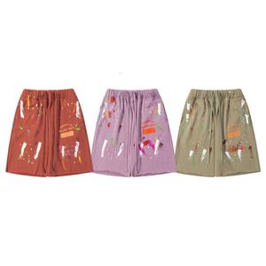 galerie dżinsy Dept Designer Pants Speckledmens dresspanci sama marka Los Angeles Gary Design Splash Dot Shorts Capris dla mężczyzn i kobiet