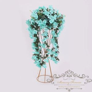 Party Decoration Flower Stand Wedding Metal Walkway Pillar Centerpiece Tall Vase For Table