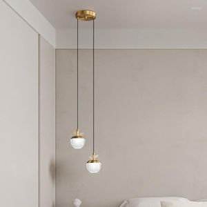 Pendant Lamps Crystal Ball Lamp Glass Pulley Light Ceiling Decorative Items For Home Vintage Bulb Chandelier Lighting