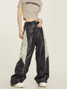 Herrenhose, amerikanische Retro-Hose mit weitem Bein, für Leichtathletik, für Herren und Damen, Hip-Hop-Performance, locker lässig, trendig