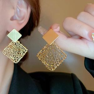 dangle earrings Hollow Square Geometric drop for Women Europeen and American Fashionable Jewelry