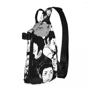 Duffelväskor daichi Sawamura manga crossbody bröstväska män avslappnad axel ryggsäck för vandring cross diagonally