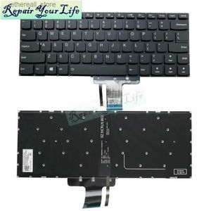 Klawiatury US laptop angielski klawiatura dla Lenovo Yoga 710-15LKB Flex 4-1435 Flex 4-1470 Flex 4-1480 Seria PK131JG3C00 SN20K82245 Q231121