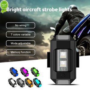 Nya bilblinkande lampor RC Drone Aircraft Lights varningslampa Motorcykel Strobe Lights LED Flash Position Trådlösa ljus DIY -delar