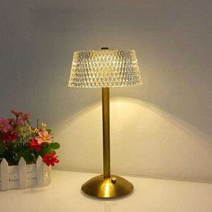 S LED -trådlös bord USB -laddningsbar natt Touch Dimning Desk Lamp Coffee/Bar/Hotel/Bedroom Decor Atmosphere Light AA230421